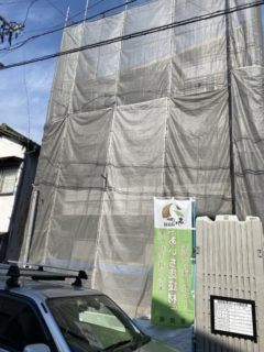 北名古屋市にて三階建新築工事